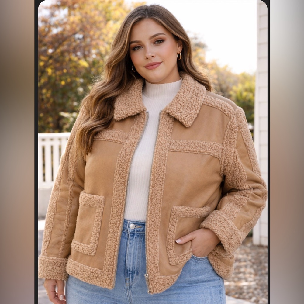 NWT Divided Tan Teddy Jacket
